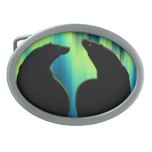 Bear Art Belt Buckle Tribal Bear Art Buckles