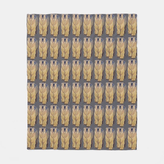 Bear Art Blanket Polar Bear Blankets & Decor (Front)