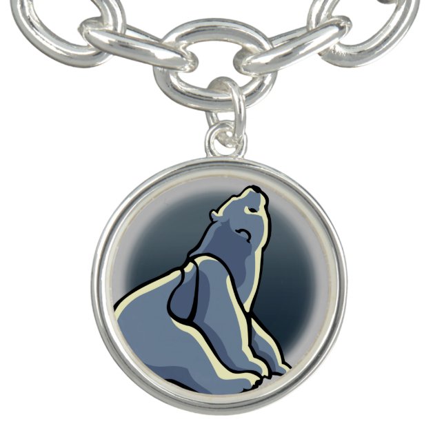Bear Art Bracelet Baby Polar Bears Charm (Design)