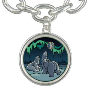 Bear Art Bracelet Northern Lights Bears Jewelry