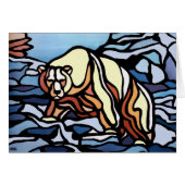 Bear Art Cards Blank Tribal Bear Art Cards Custom (Front Horizontal)