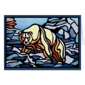 Bear Art Cards Blank Tribal Bear Art Cards Custom (Front Horizontal)
