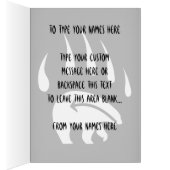 Bear Art Cards Custom Tribal Bear Art Cards (Inside (Right))