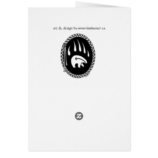 Bear Art Cards Custom Tribal Bear Art Cards (Back)