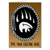 Bear Art Cards Custom Tribal Bear Art Cards (Front)