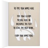 Bear Art Cards Custom Tribal Bear Art Cards (Inside (Right))