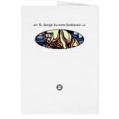 Bear Art Cards Custom Tribal Polar Bear Art Cards (Back)