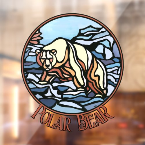 Bear Art Decal Custom Tribal Bear Art Window Cling