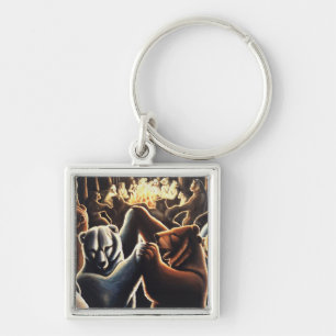 Bear Art Key Chain Party Animal Gifts