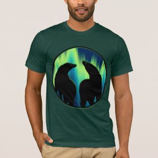 Bear Art Shirt Northern Lights Bear T-shirts Gifts