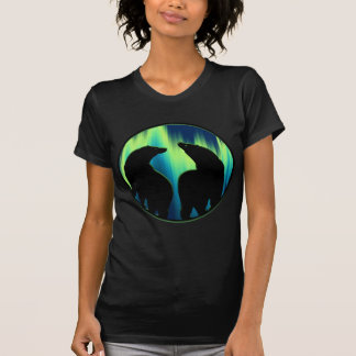 Bear Art Shirt Northern Lights Bear Tank Tops