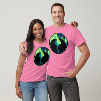 Bear Art Shirts Northern Lights Men's Bear Shirt