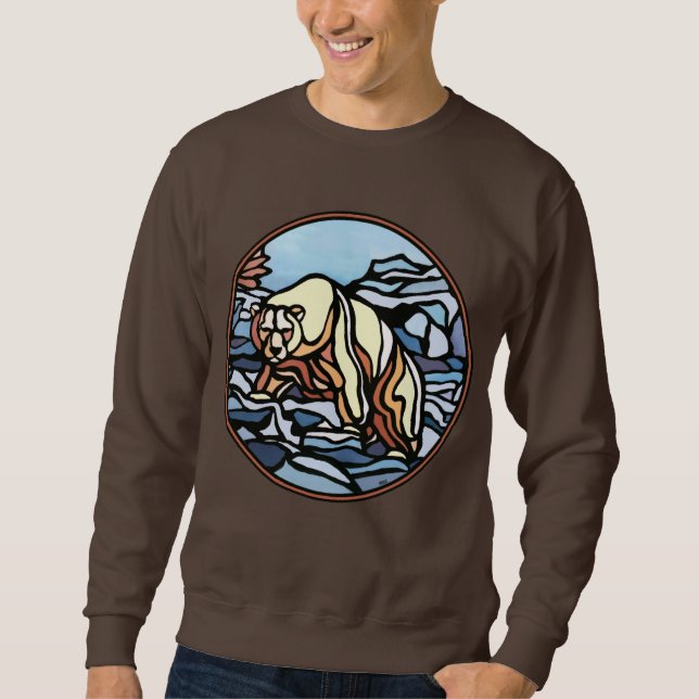 Bear Art Sweatshirt Unisex Native Bear Shirts (Front)