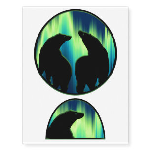 Bear Art Temporary Tattoo Aurora Bears Skin Art