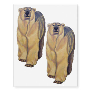 Bear Art Temporary Tattoo Polar Bear Skin Art