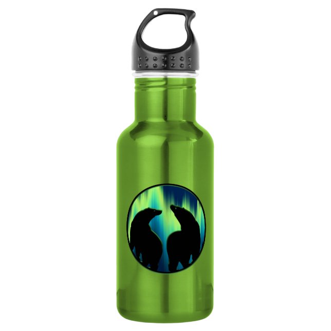 Bear Art Water Bottles Aurora Bear Sport Bottle (Front)