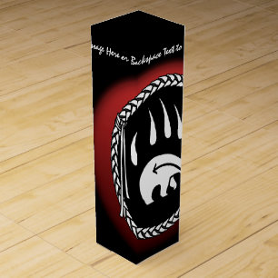 Bear Art Wine Box Native Bear Art Box