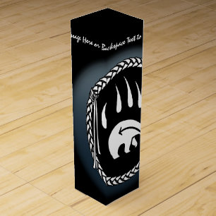 Bear Art Wine Box Native Bear Art Box