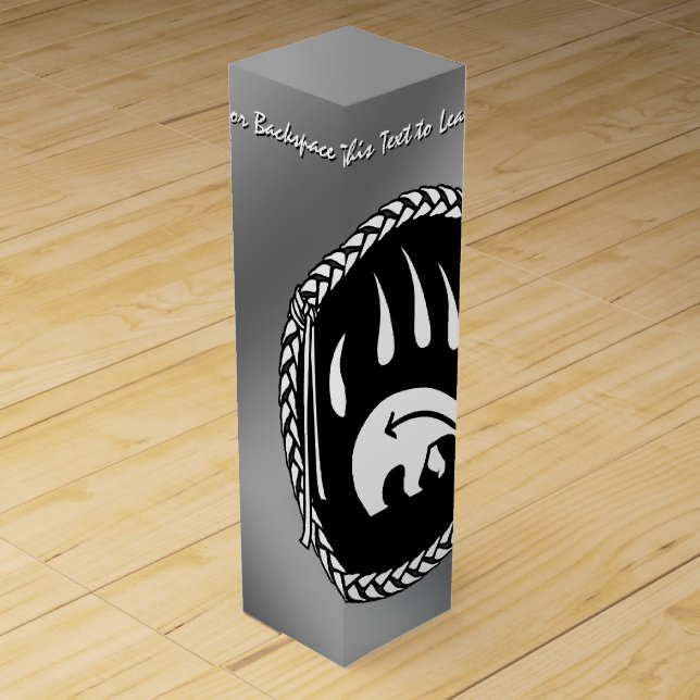 Bear Art Wine Box Native Bear Art Box (Front)