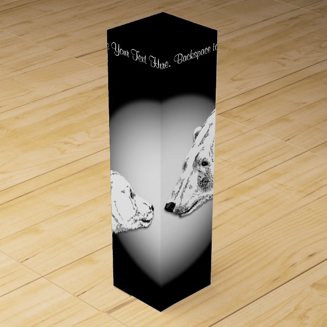 Bear Art Wine Box Polar Bear Art Box (Front)