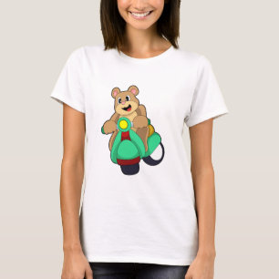 Bear as Biker with Scooter.PNG T-Shirt