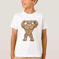 Bear as Bodybuilder with big Muscles