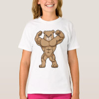 Bear as Bodybuilder with big Muscles