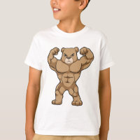 Bear as Bodybuilder with big Muscles