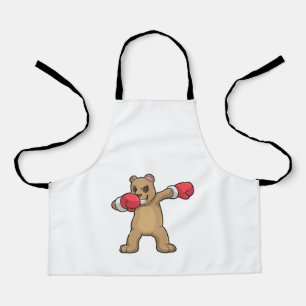 Bear as Boxer at Boxing & Hip Hop Dance Dab Apron