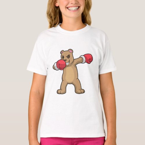 Bear as Boxer at Boxing  Hip Hop Dance Dab T_Shirt