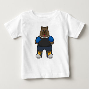 Bear as Boxer with Boxing gloves Baby T-Shirt