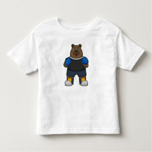 Bear as Boxer with Boxing gloves Toddler T-shirt
