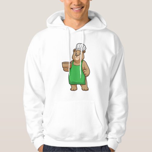 Bear as Cook with Cooking apron  Bowl Hoodie