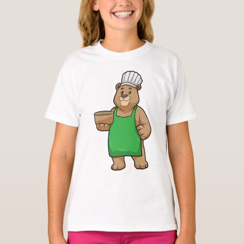 Bear as Cook with Cooking apron  Bowl T_Shirt