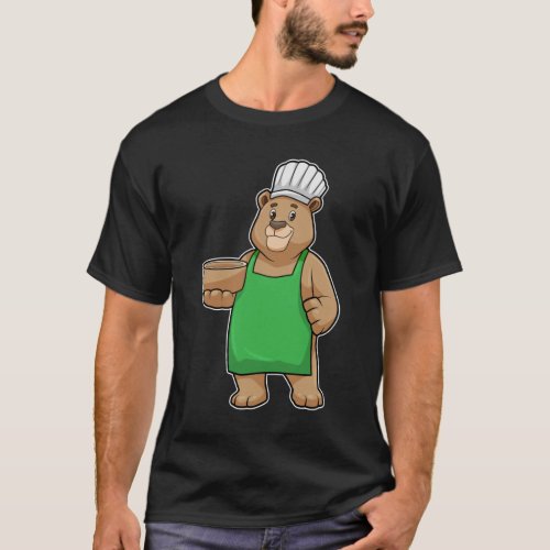 Bear as Cook with Cooking apron  Bowl T_Shirt