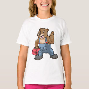 Bear as Craftsman with Tool box T-Shirt