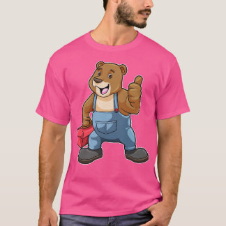 Bear as Craftsman with Tool box T-Shirt