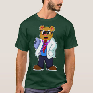 Bear as Doctor with Stethoscope T-Shirt