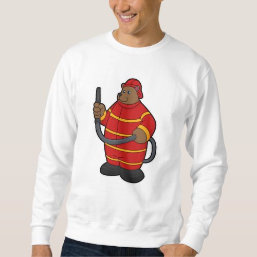 Bear as Firefighter with Hose Sweatshirt