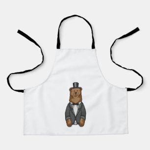 Bear as Groom with Jacket Apron