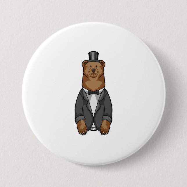 Bear as Groom with Jacket Button (Front)
