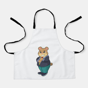 Bear as Groom with Suit Apron
