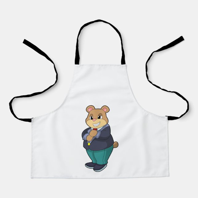 Bear as Groom with Suit Apron (Front)
