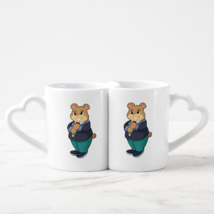 Bear as Groom with Suit Coffee Mug Set