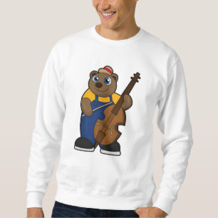 Bear as Musician with Guitar Sweatshirt