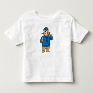 Bear as Police officer with Police hat Toddler T-shirt