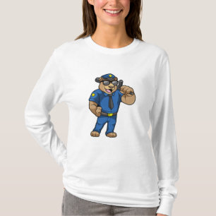 Bear as Police officer with Police uniform T-Shirt