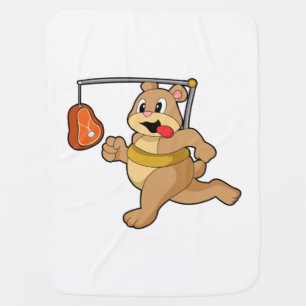 Bear as Runner Baby Blanket