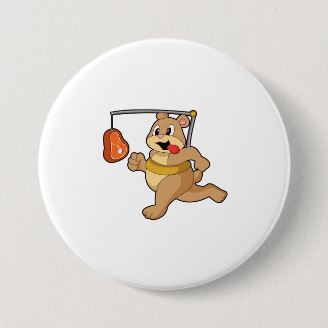 Bear as Runner Button (Front)