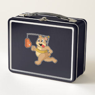 Bear as Runner Metal Lunch Box